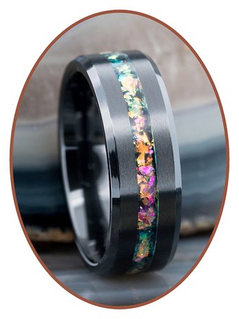 JB Memorials Ceramic Zirconium  As Ring  Multi Color - JRB048BPK