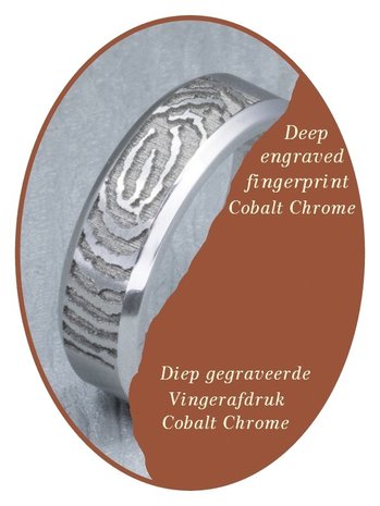 JB Memorials zilver Chroom As Ring - RB045CCM 