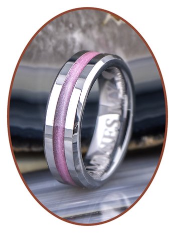 JB Memorials Tungsten Carbide Dames  As Ring - RB048D