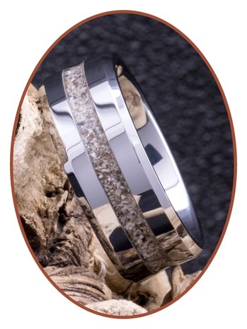 JB Memorials Tungsten Carbide Heren  As Ring - RB048H