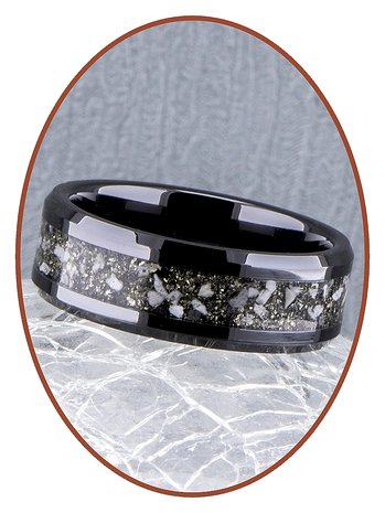 As gedenk Ring met Pyriet (apache gold) - RR002-4M2B