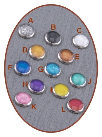 JB Memorials Tungsten Carbide Dames Multi Color As Ring 4mm - JRB143A