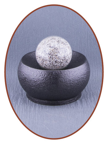 Mini Urn met Glazen As Bol - HMP612