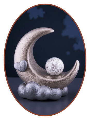 Mini As Urn  'Maan'  in Diverse Kleuren - HMP685