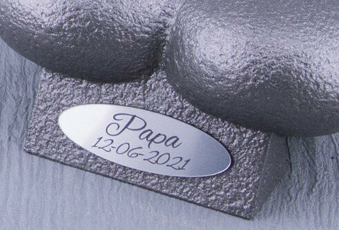 Mini As Urn  'Hart en Orchidee'  in Diverse Kleuren - HMP688