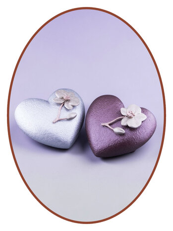 Mini As Urn  'Hart en Orchidee'  in Diverse Kleuren - HMP688