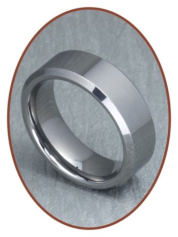 Tungsten Carbide Graveer Gedenk Ring - XR04
