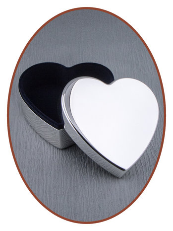 Graveerbare Memory Box / Mini Urn 'Heart' - M393