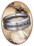 JB Memorials Tungsten Carbide Heren  As Ring - RB048H
