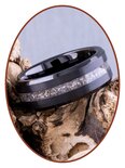 JB Memorials Tungsten Carbide  Satin Black As Ring - RB048TB