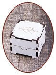 JB Memorials Tungsten Carbide Brede Vingerafdruk Heren As Ring - RB046HV