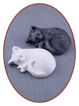 Mini As Urn Poot  'Slapende Poes' in Diverse Kleuren - HMP633C