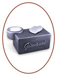 Mini As Urn met Theelichthouder 'Name & Hearts'  - HMP661B