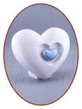 Mini As Urn 'Hart in Hart' Pearl White - HMP613PW