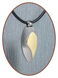Titanium JB Memorials Premium 'Traan Goudkleur' Design Ashanger - T018