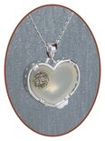 Close2Me© 'Broken Heart' Sterling Zilveren Ashanger - CM011WIT