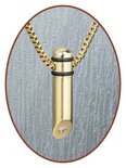 Edelstalen/RVS JB Memorials Premium Goudkleurige Ashanger - G005