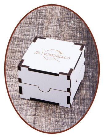 JB Memorials Tungsten Carbide Brede Vingerafdruk Heren As Ring - RB046HV