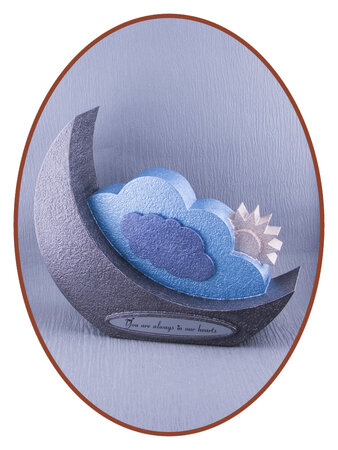 Mini Kinder/ Baby As Urn 'Maan Wolk' - HMP645