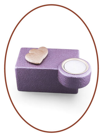 Mini As Urn met Theelichthouder 'Hearts'  - HMP661A