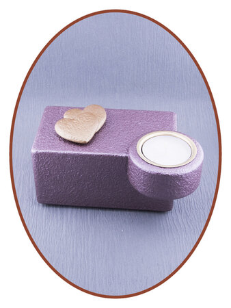 Mini As Urn met Theelichthouder 'Hearts'  - HMP661A