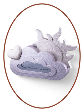 Mini Kinder/ Baby As Urn 'Wolk & Zon' in Diverse Kleuren - HMP662