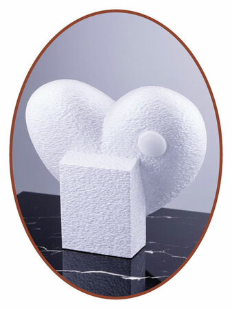 Mini As Urn 'Hart in Hart' Pearl White - HMP613PW