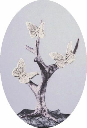 Mini As Urn  'Birds in Tree or Butterflies'  in Diverse Kleuren - HMP667