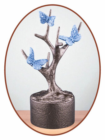 Mini As Urn 'Butterflies in Tree' in Diverse Kleuren - HMP667B