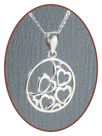 925 Sterling Zilveren 'Hearts' Special Ashanger - ZSP105