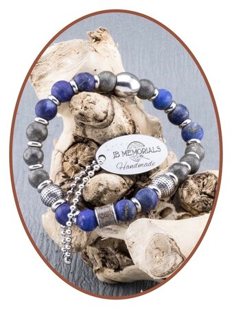 JB Memorials Pyriet / Lapiz Lazuli As Armband - KHA011