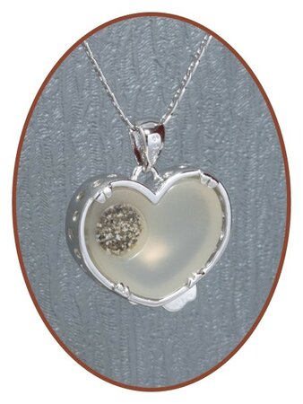 Close2Me© 'Broken Heart' Sterling Zilveren Ashanger - CM011WIT